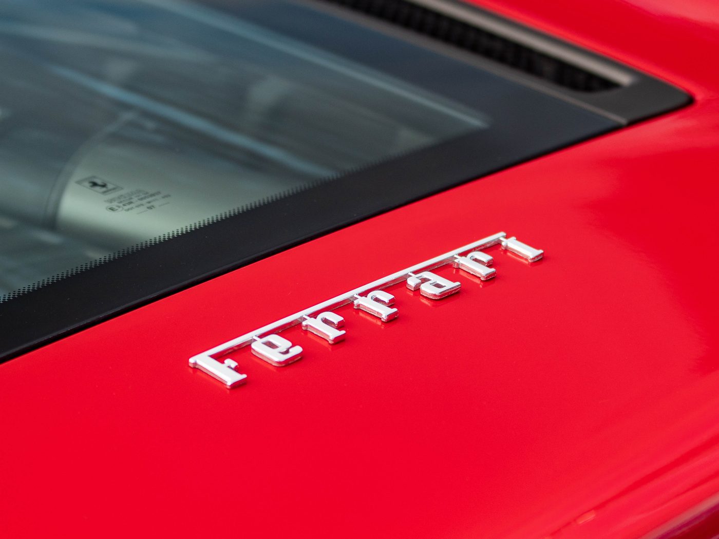 Rear F430 Spider script badge